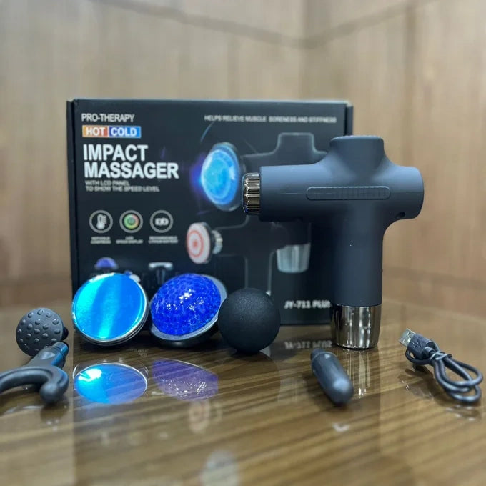 Pistola massaggiante caldo freddo con accessori