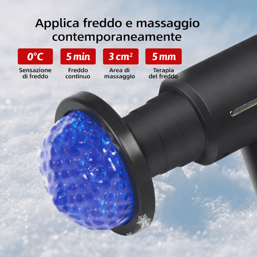 Pistola massaggiante caldo freddo
