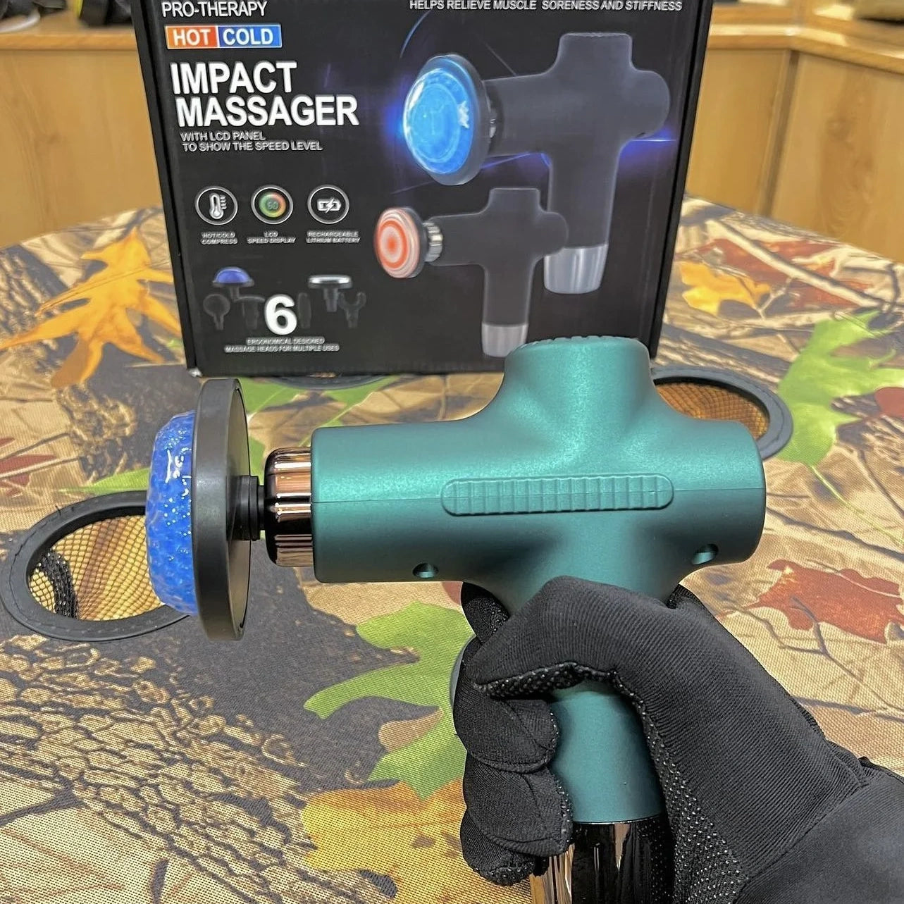 Pistola massaggiante caldo freddo