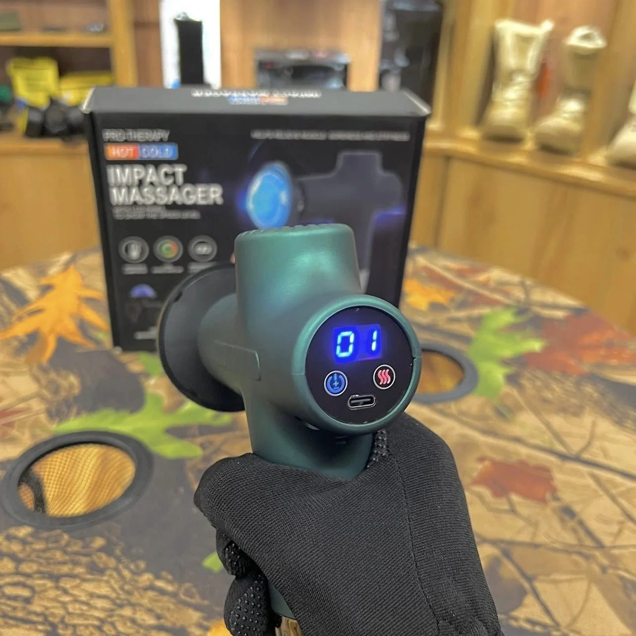Pistola massaggiante caldo freddo