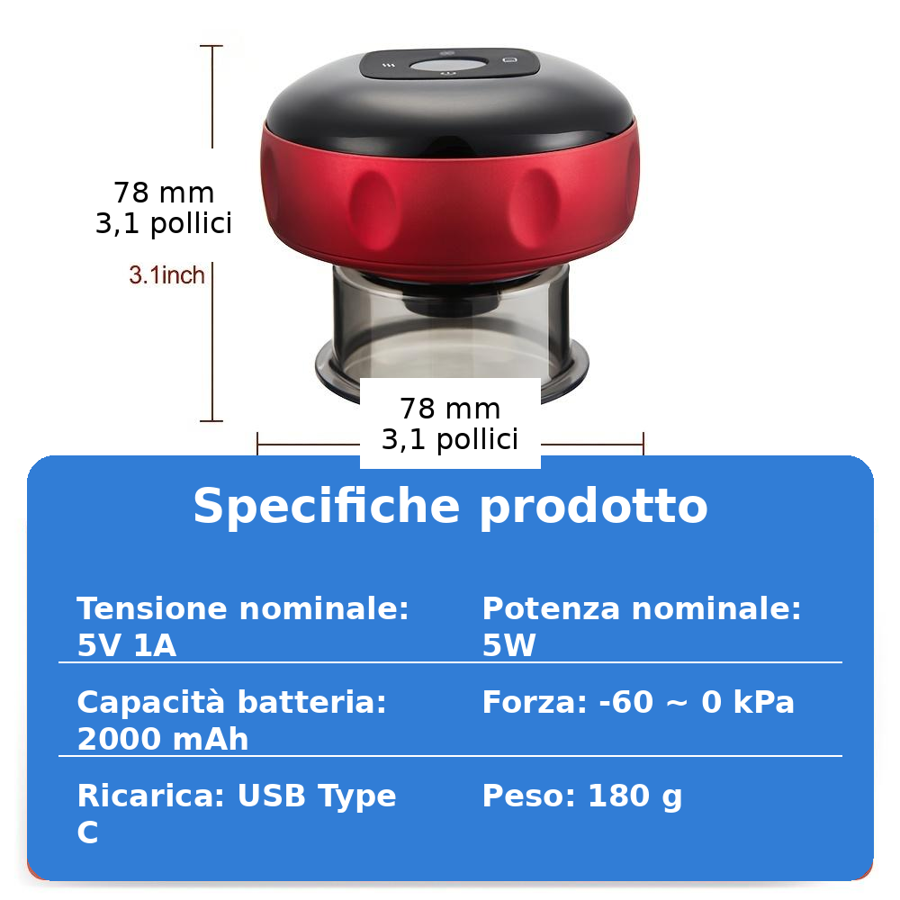 Vakuum- und Wärmemassagegerät